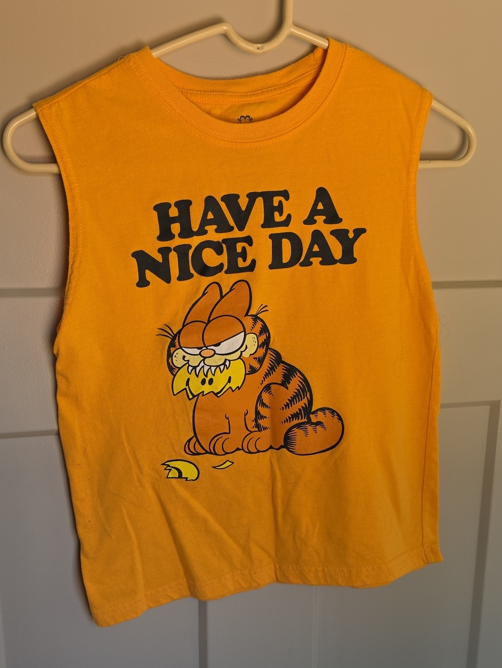 Garfield "Have A Nice Day" Orange Kids Tank Top